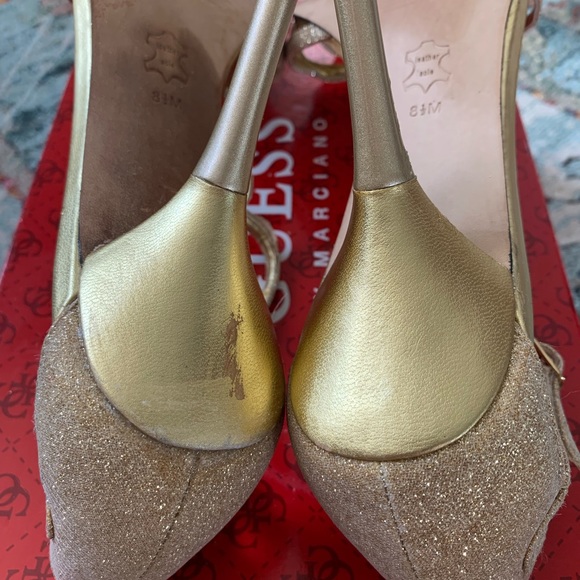 Guess Gold Heels - Picture 7 of 8